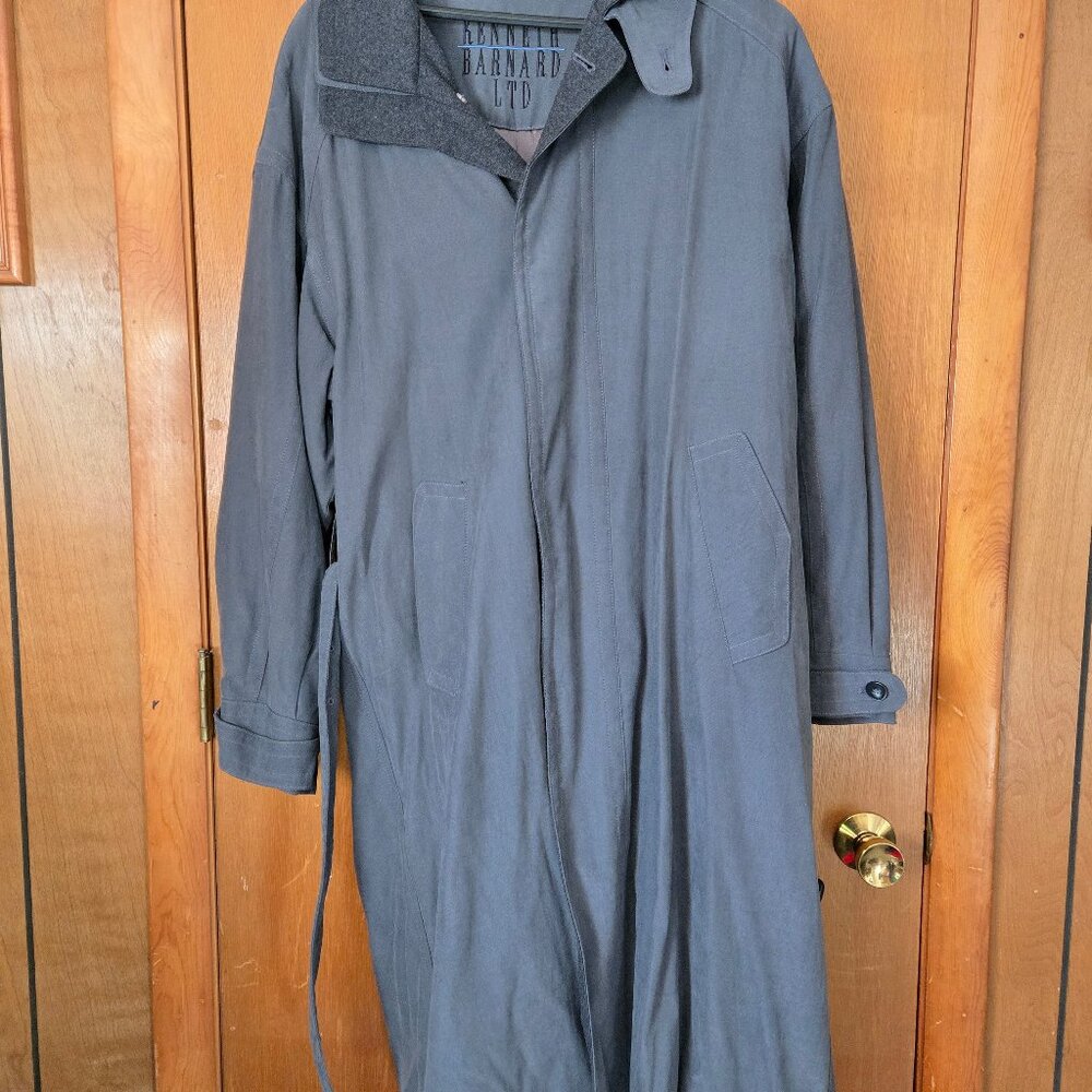 Vintage Kenneth Barnard Gray Trench Coat